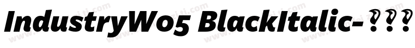 IndustryW05 BlackItalic字体转换